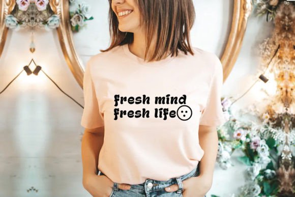Fresh Mind Fresh Life Retro Svg Graphic