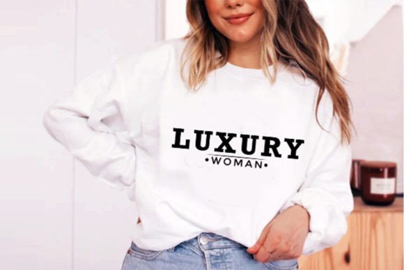 Luxury Woman Modern Print Svg Design