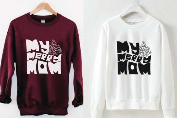 My Merry Mom Retro Christmas SVG Design