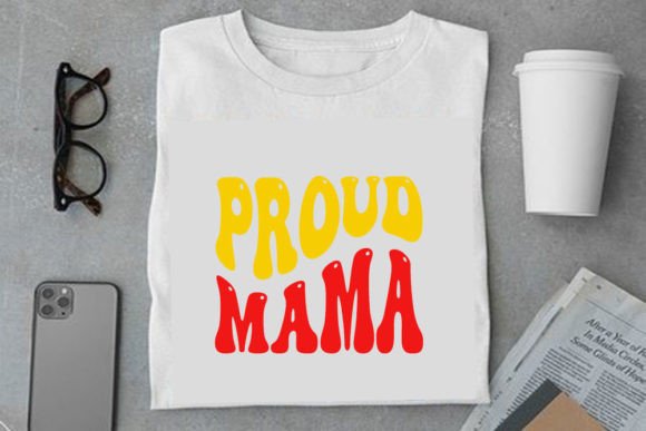 Retro Autism Design Proud Mama: T-Shirt Graphics & Craft Asset