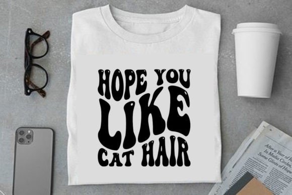 Retro Doormat: Hope You Like Cat Graphics for T-Shirt