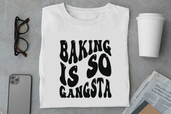 Retro Potholder Design: Baking Is So Gan Graphics & T-Shirts