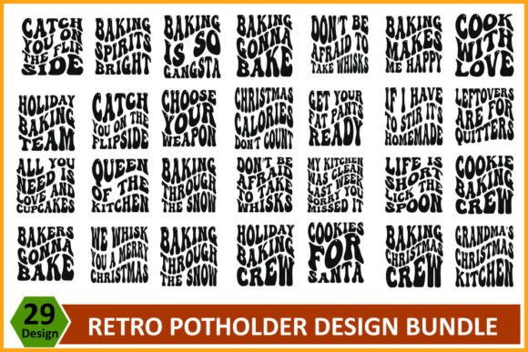 Retro Potholder SVG Design Bundle for Graphics & T-Shirt Designs