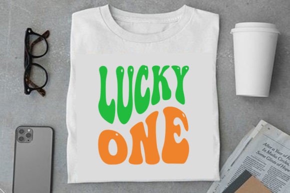 Retro St Patrick s Day Design, Lucky One Graphics for T-Shirt Designs