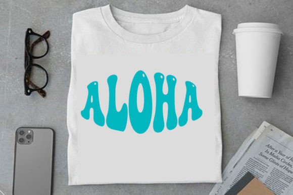 Retro Summer Design, Aloha: Graphics for T-Shirt Designs