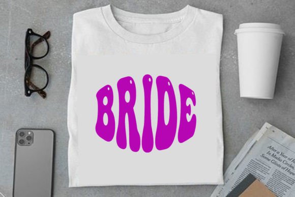 Retro Wedding Design, Bride Graphics for T-Shirt Designs