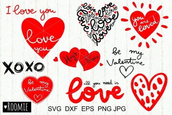 Valentines Day Heart Bundle Shirt Design Graphics